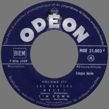THE BEATLES FRANCE EP - B - 1965 08 00 - MOE 21.003 - LES BEATLES VOL. 3 - pic 5