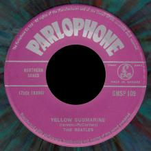 THE BEATLES MULTICOLOR GREECE - GMSP 109 - ELEANOR RIGBY ⁄ YELLOW SUBMARINE - OPEN CENTER - pic 5