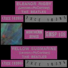 THE BEATLES MULTICOLOR GREECE - GMSP 109 - ELEANOR RIGBY ⁄ YELLOW SUBMARINE - OPEN CENTER - pic 4