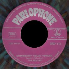 THE BEATLES MULTICOLOR GREECE - GMSP 113 - STRAWBERRY FIELDS FOREVER ⁄ PENNY LANE - OPEN CENTER - pic 1
