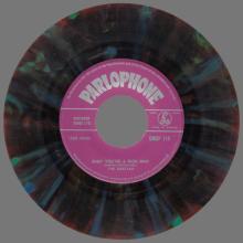 THE BEATLES MULTICOLOR GREECE - GMSP 116 - ALL YOU NEED IS LOVE ⁄ BABY YOU'RE A RICH MAN - OPEN CENTER - pic 1