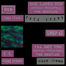 THE BEATLES MULTICOLOR GREECE - GMSP  42- SHE LOVES YOU ⁄ I'LL GET YOU - pic 1
