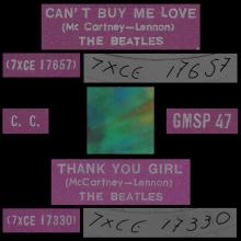 THE BEATLES MULTICOLOR GREECE - GMSP  47 - CAN'T BUY ME LOVE ⁄ THANK YOU GIRL - pic 4