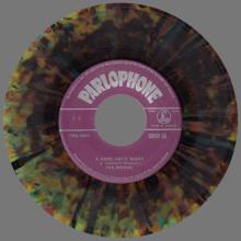 THE BEATLES MULTICOLOR GREECE - GMSP  56 - A HARD DAY'S NIGHT ⁄ AND I LOVE HER - OPEN CENTER - pic 1