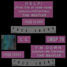 THE BEATLES MULTICOLOR GREECE - GMSP  79 - HELP ! ⁄ I'M DOWN - OPEN CENTER - pic 4
