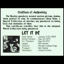 THE BEATLES TIMEPIECES 1996 - B51 - A - BEATLES MOTION PICTURE WATCH COLLECTION SPECIAL EDITION - A HARD DAYS NIGHT - pic 14