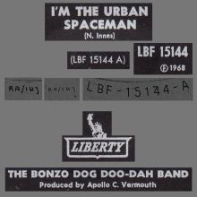 THE BONZO DOG DOO DAH BAND - I'M THE URBAN SPACEMAN - NORWAY - LIBERTY - LBF 15144 - pic 1