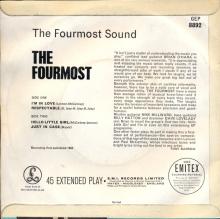 THE FOURMOST - HELLO LITTLE GIRL ⁄ I'M IN LOVE - GEP 8892 - UK - EP - pic 2