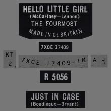 THE FOURMOST - HELLO LITTLE GIRL - R 5056 - UK - pic 4