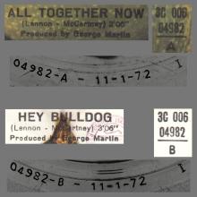 THE GREATEST STORY - ALL TOGETHER NOW ⁄ HEY BULLDOG - 3C 006-04982 - APPLE - B - pic 1