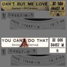 THE GREATEST STORY - CAN'T BUY ME LOVE ⁄ YOU CAN'T DO THAT - 3C 006-04467 - APPLE - A - pic 1