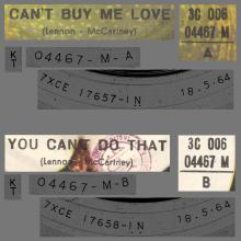 THE GREATEST STORY - CAN'T BUY ME LOVE ⁄ YOU CAN'T DO THAT - 3C 006-04467 - APPLE - B - pic 1