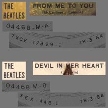THE GREATEST STORY - FROM ME TO YOU ⁄ DEVIL IN HER HEART - 3C 006-04468 - APPLE - A - pic 1