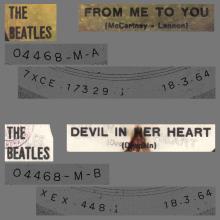 THE GREATEST STORY - FROM ME TO YOU ⁄ DEVIL IN HER HEART - 3C 006-04468 - APPLE - B - pic 1