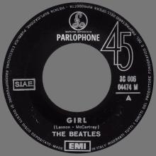 THE GREATEST STORY - GIRL ⁄ NOWHERE MAN - 3C 006-04474 - BLACK LABEL - B  - pic 1