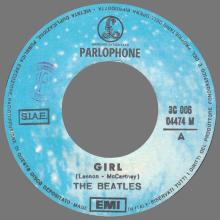 THE GREATEST STORY - GIRL ⁄ NOWHERE MAN - 3C 006-04474 - BLUE LABEL - A - pic 1