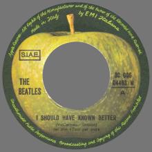 THE GREATEST STORY - I SHOULD HAVE KNOWN BETTER ⁄ TELL ME WHY - 3C 006-04463 - APPLE - A - pic 1