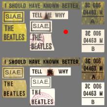 THE GREATEST STORY - I SHOULD HAVE KNOWN BETTER ⁄ TELL ME WHY - 3C 006-04463 - APPLE - A - pic 1