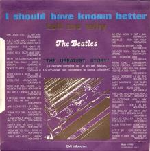 THE GREATEST STORY - I SHOULD HAVE KNOWN BETTER ⁄ TELL ME WHY - 3C 006-04463 - APPLE - B - pic 5