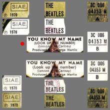 THE GREATEST STORY - LET IT BE ⁄ YOU KNOW MY NAME - 3C 006-04353 - APPLE - A 1 - pic 1