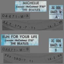 THE GREATEST STORY - MICHELLE ⁄ RUN FOR YOUR LIFE - 3C 006-04471 - BLUE LABEL - A - pic 1