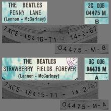 THE GREATEST STORY - PENNY LANE ⁄ STRAWBERRY FIELDS FOREVER - 3C 006-04475 - BLUE LABEL - B - pic 1