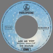 THE GREATEST STORY - PLEASE PLEASE ME ⁄ ASK ME WHY - 3C 006-04451 - BLUE LABEL - A - pic 1