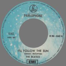 THE GREATEST STORY - ROCK AND ROLL MUSIC ⁄ I'LL FOLLOW THE SUN - 3C 006-04461 - BLUE LABEL - A - pic 1
