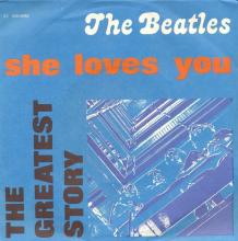 THE GREATEST STORY - SHE LOVES YOU ⁄ I'LL GET YOU - 3C 006-04452 - BLACK LABEL - A - pic 1