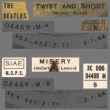 THE GREATEST STORY - TWIST AND SHOUT / MISERY - 3C 006-04469 - APPLE - A - pic 1