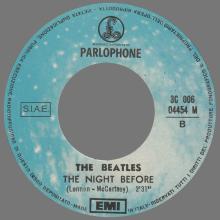 THE GREATEST STORY - YESTERDAY ⁄ THE NIGHT BEFORE - 3C 006-04454 - BLUE LABEL - B - pic 1