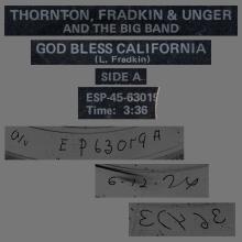 THORNTON , FRADKIN & UNGER AND THE BIG BAND - GOD BLESS CALIFORNIA - USA - ESP-45-63019 -1 - pic 4