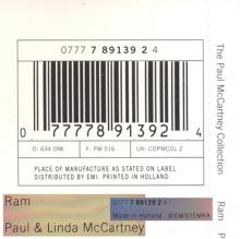 The Paul McCartney Collection 02 Ram 0777 7 89139 2 4 hol - pic 11