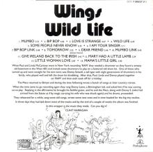 The Paul McCartney Collection 03 Wings Wild Life  0777 7 89237 2 5 hol - pic 7