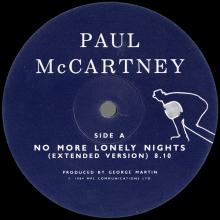 1984 10 29 - PAUL McCARTNEY - NO MORE LONELEY NIGHTS ⁄ SILLY LOVE SONGS - 12 R 6080T - 12INCH PROMO - pic 1