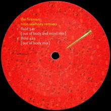 1999 09 06 - THE FIREMAN FLUID NITIN SAWHNEY REMIXES - HYPRO 12008 - 12INCH PROMO - pic 1
