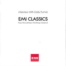 UK 1999 11 01 - PAUL McCARTNEY'S WORKING CLASSICAL - INTERVIEW WITH EDDY PUMER - EMI CLASSICS - pic 1