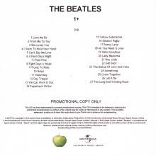 2015 11 06 - 2000 11 13 - THE BEATLES 1 - C - 1+ - 27 TRACKS - REISSUE PROMO DVD - pic 2