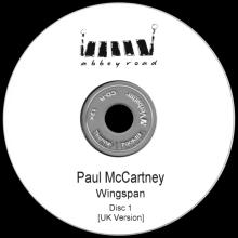 UK 2001 03 28 - WINGSPAN (DISC1) - ABBEY ROAD CDR PROMO - pic 1