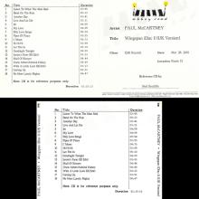 UK 2001 03 28 - WINGSPAN (DISC1) - ABBEY ROAD CDR PROMO - pic 5