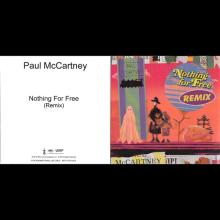 UK 2018 09 18 - 2019 00 00 - PAUL MCCARTNEY - NOTHING FOR FREE ( REMIX ) - UK - PROMO - CDR - pic 1