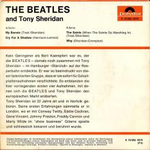 ger036 The Beatles & Tony Sheridan / My Bonnie / Cry For A Shadow / The Saints / Why / No Date / Polydor / E 76 586 HI-FI - pic 2