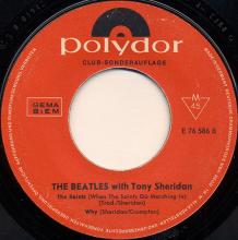 ger036 The Beatles & Tony Sheridan / My Bonnie / Cry For A Shadow / The Saints / Why / No Date / Polydor / E 76 586 HI-FI - pic 4