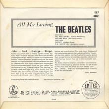 dk080 All My Loving / Ask Me Why / Money / P.S. I Love You Parlophone GEP 8891 - pic 2