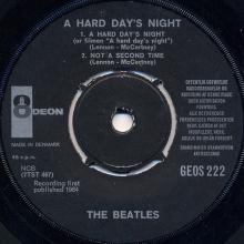 dk120 A Hard Day's Night / Not A Second / Things We Said Today / Little Child Odeon  GEOS 222 - pic 3