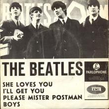 dk140 She Loves You / I'll Get You / Please Mister Postman / Boys Odeon GEOS 223 - pic 1