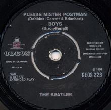 dk140 She Loves You / I'll Get You / Please Mister Postman / Boys Odeon GEOS 223 - pic 4