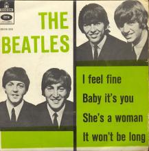 dk150 I Feel Fine / Baby It's You / She's A Woman / It Won't Be Long Odeon GEOS 225 - pic 1