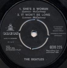 dk150 I Feel Fine / Baby It's You / She's A Woman / It Won't Be Long Odeon GEOS 225 - pic 4