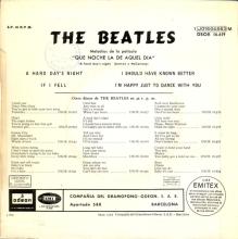 sp179 - 02 A HARD DAY'S NIGHT / IF I FELL / I SHOULD HAVE KNOWN BETTER / I'M HAPPY JUST TO DANCE WITH YOU - 1 J016-04.663 M  - pic 5